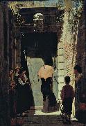 unknow artist Ingresso di una casa patrizia a Venezia, oil painting by Giacomo Favretto painting